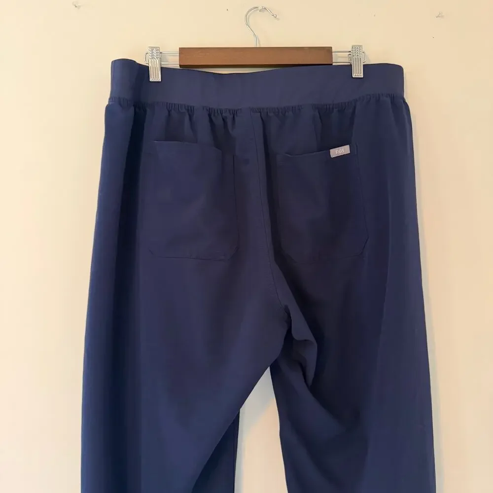 Figs Men's HW Livingston Scrub Pants Navy Blue Size 3XL Uniform Scrubs